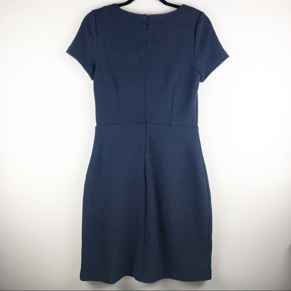 Boden Cordelia Ottoman Navy Ribbed Dress - Size 6 - Picture 2 of 8